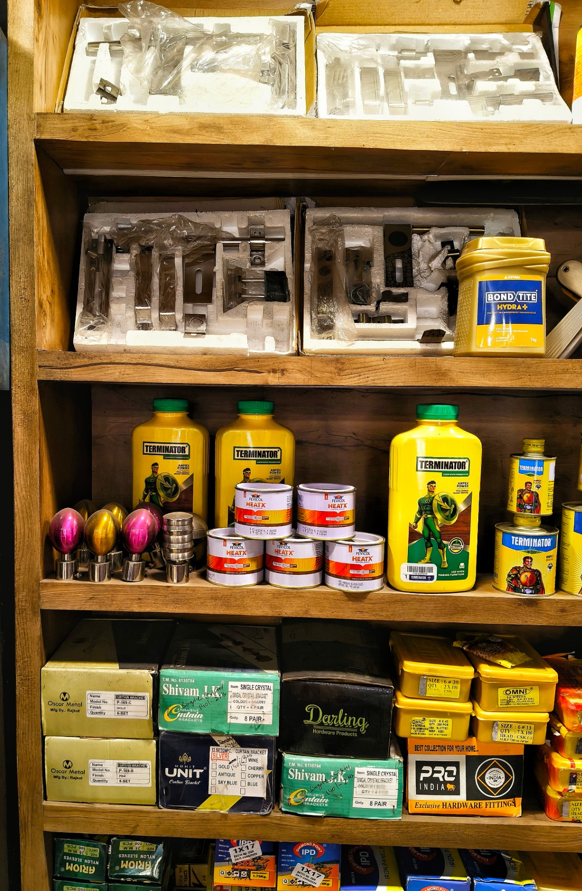 Adhesives and fittings