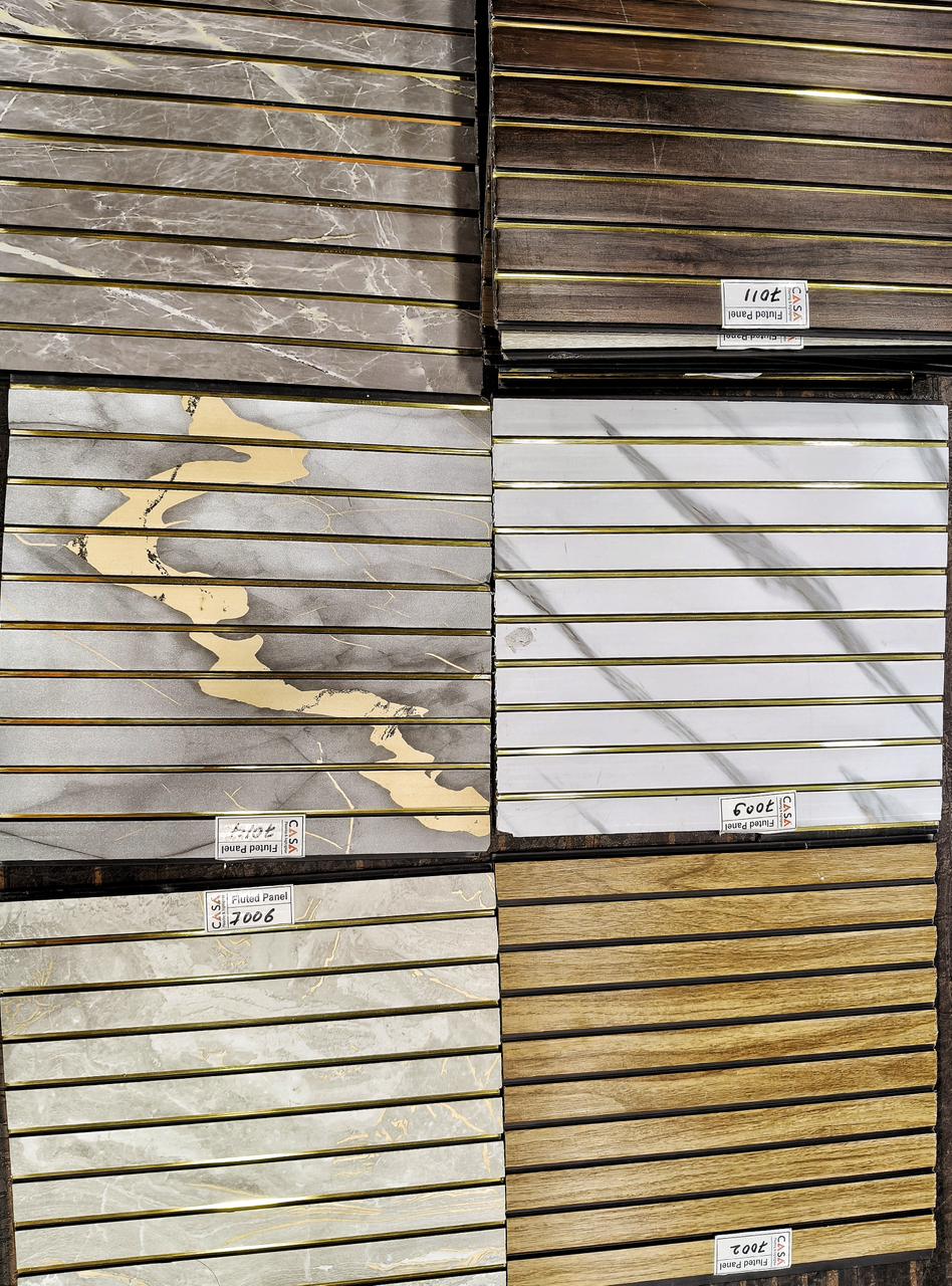 Decorative fluted wall panels